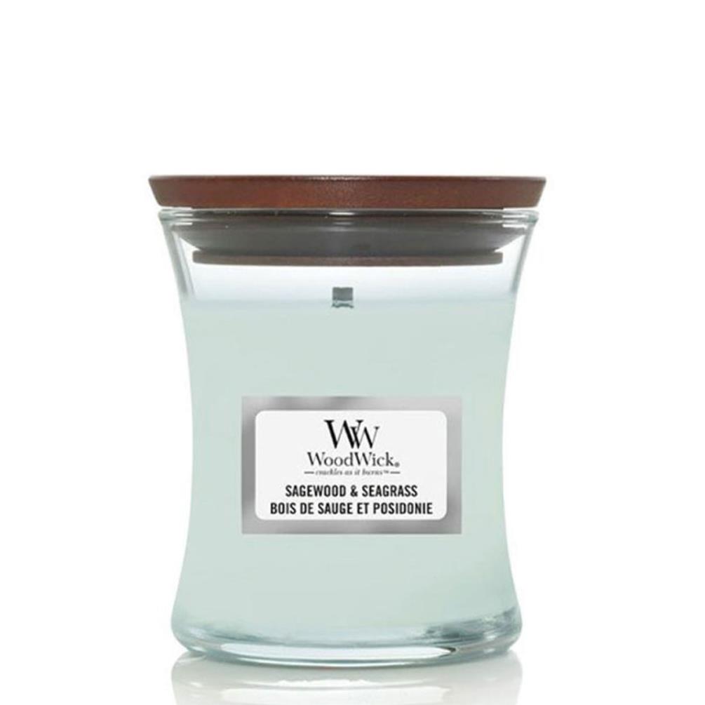 WoodWick Sagewood & Seagrass Small Hourglass Candle £6.59